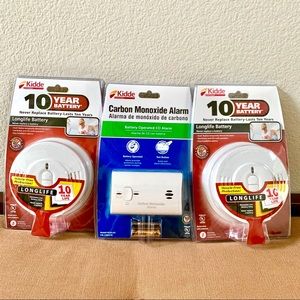 (3) KIDDE Smoke Alarms & Carbon Monoxide Alarms